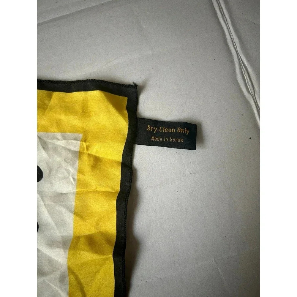 Carolina Herrera Long Rectangular Polka Dots 100%… - image 4